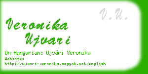 veronika ujvari business card